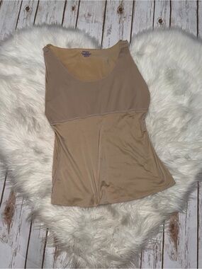 Spanx Womens Shapewear Shaping Tank Top Beige Hide & Sleek Cami Size 1X